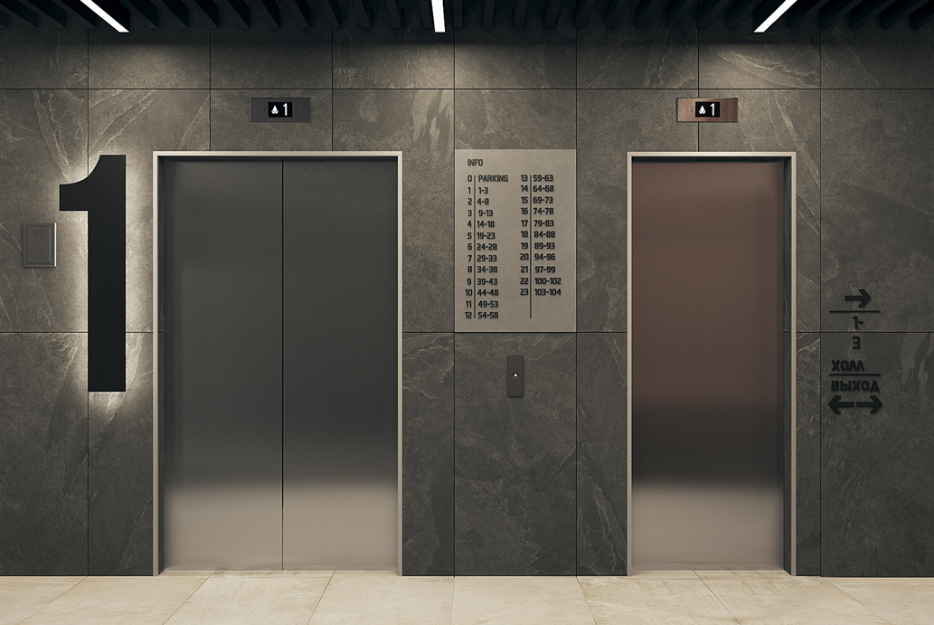 Современные лифты с&nbsp;доступом в&nbsp;подземный паркинг
